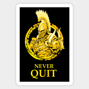 Warrior: Never Quit Magnet